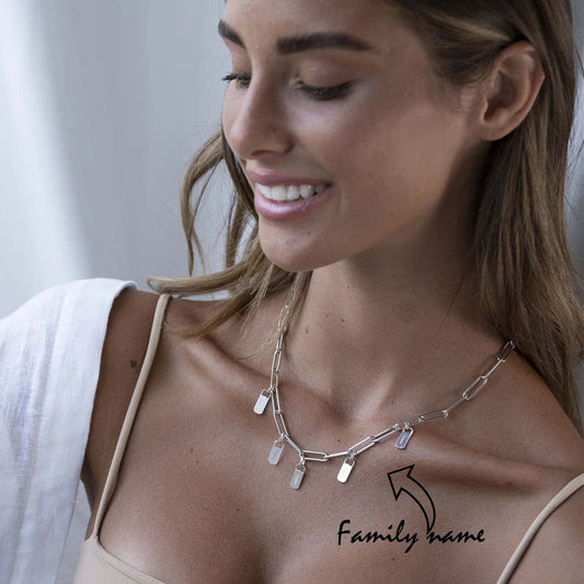 Personalized Paperclip Necklace + FREE Gift Bag