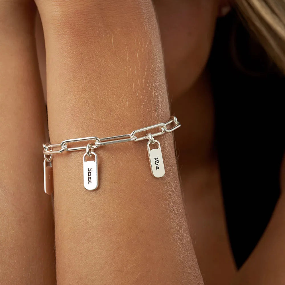 Personalized Paperclip Bracelet